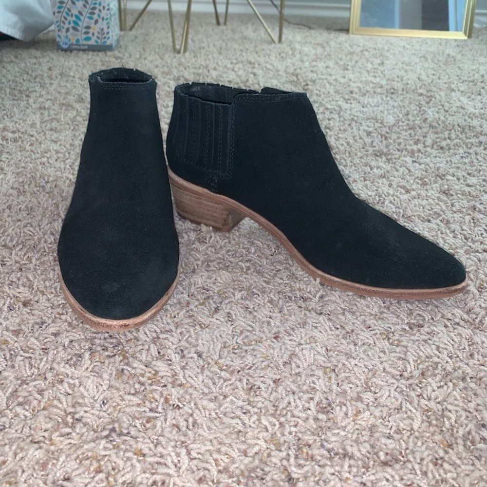 Dolce Vita black suede booties